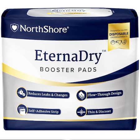 EternaDry Booster Pads Diaper Doublers, Medium, 5x14, Pack,30PK